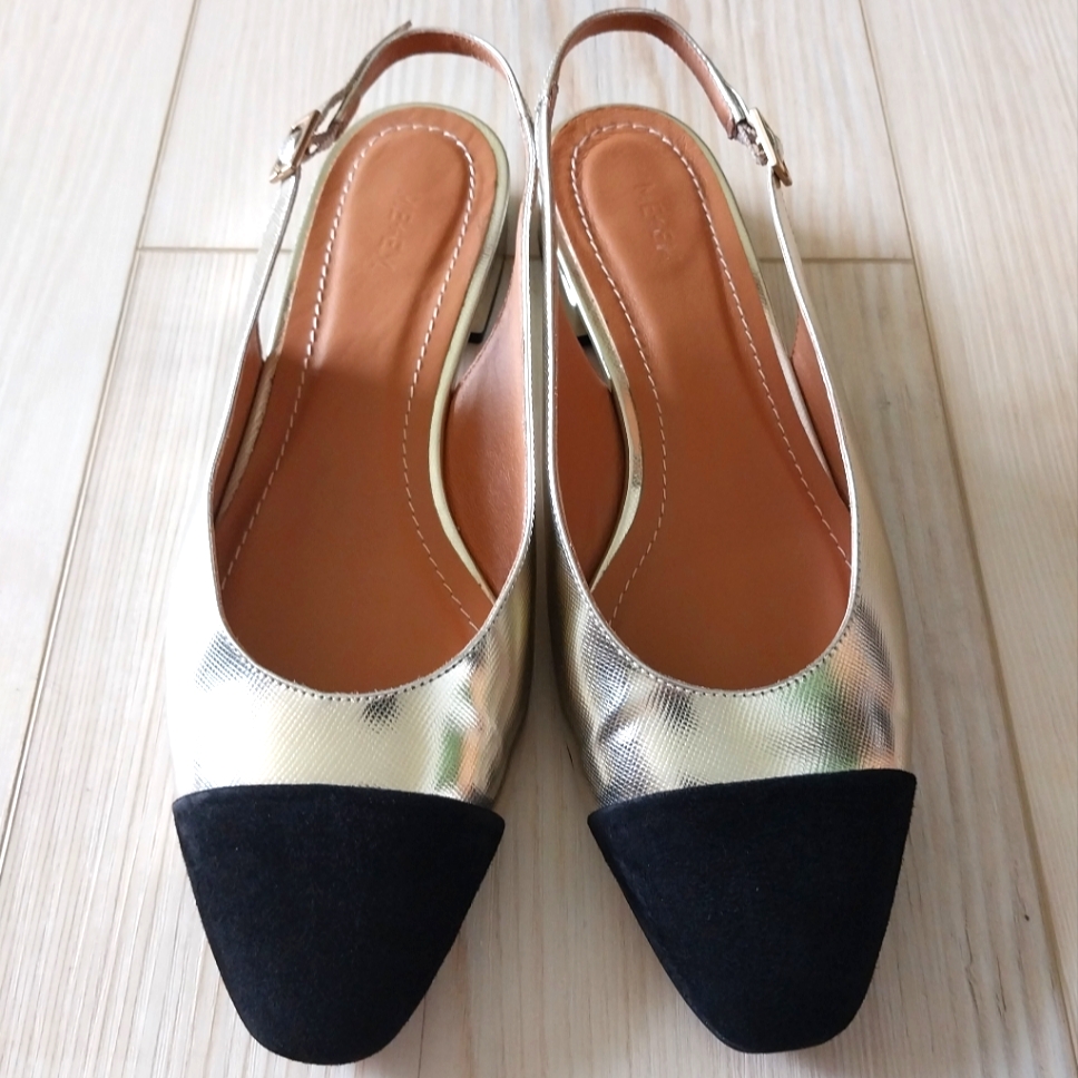 Me+Em Cap Toe Slingbacks